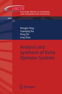 Enlarge image Cover: Analysis and Synthesis of Delta Operator Systems - Springer