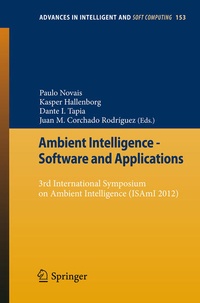 Enlarge image Cover: Ambient Intelligence - Software and Applications - Springer
