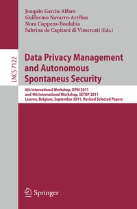 Abbildung von: Data Privacy Management and Autonomous Spontaneus Security - Springer