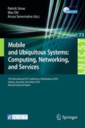 Cover: Mobile and Ubiquitous Systems - Springer