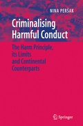 Cover: Criminalising Harmful Conduct - Springer