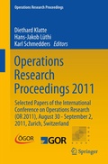 Cover: Operations Research Proceedings 2011 - Springer