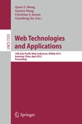 Cover: Web Technologies and Applications - Springer