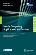 Cover: Mobile Computing, Applications, and Services - Springer