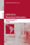 Bild: LATIN 2012: Theoretical Informatics - Springer