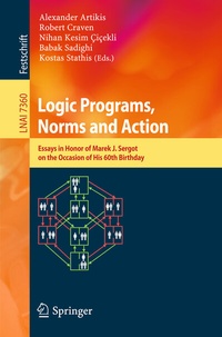 Abbildung von: Logic Programs, Norms and Action - Springer