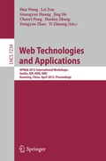 Cover: Web Technologies and Applications - Springer