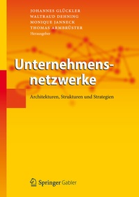 Abbildung von: Unternehmensnetzwerke - Springer