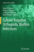 Cover: Culture Negative Orthopedic Biofilm Infections - Springer