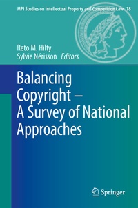 Abbildung von: Balancing Copyright - A Survey of National Approaches - Springer