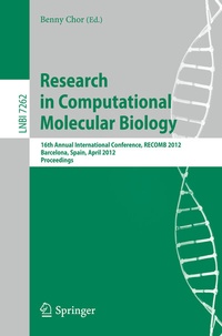 Abbildung von: Research in Computational Molecular Biology - Springer