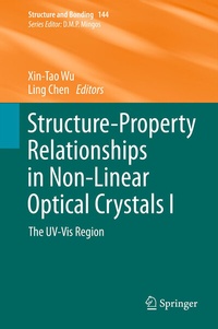 Enlarge image Cover: Structure-Property Relationships in Non-Linear Optical Crystals I - Springer