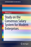 Cover: Study on the Consensus Salary System for Modern Enterprises - Springer