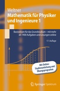 Cover: Mathematik f&uuml;r Physiker und Ingenieure 1 - Springer