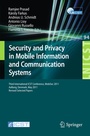 Cover: Security and Privacy in Mobile Information and Communication Systems - Springer