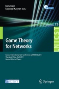 Cover: Game Theory for Networks - Springer