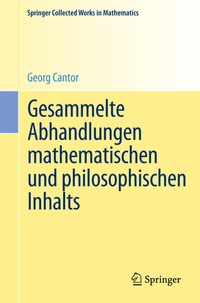 Abbildung von: Gesammelte Abhandlungen mathematischen und philosophischen Inhalts - Springer