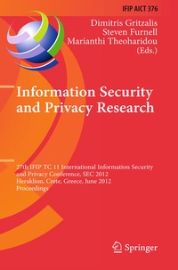 Enlarge image Cover: Information Security and Privacy Research - Springer