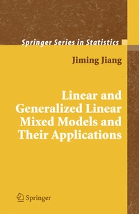 Enlarge image Cover: Linear and Generalized Linear Mixed Models and Their Applications - Springer