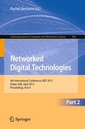 Cover: Networked Digital Technologies, Part II - Springer