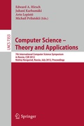 Cover: Computer Science -- Theory and Applications - Springer