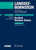 Cover: Excited Nuclear States - Nuclei with Z=48-60 - Springer