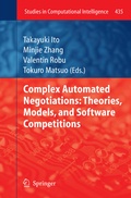Cover: Complex Automated Negotiations: Theories, Models, and Software Competitions - Springer