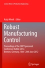 Cover: Robust Manufacturing Control - Springer
