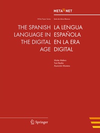 Enlarge image Cover: The Spanish Language in the Digital Age - Springer