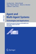 Cover: Agent and Multi-Agent Systems: Technologies and Applications - Springer