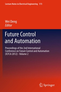 Enlarge image Cover: Future Control and Automation - Springer