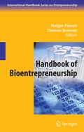 Cover: Handbook of Bioentrepreneurship - Springer
