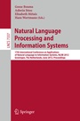 Cover: Natural Language Processing and Information Systems - Springer