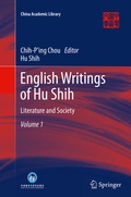 Cover: English Writings of Hu Shih - Springer