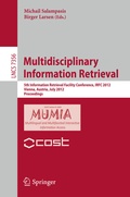 Cover: Multidisciplinary Information Retrieval - Springer