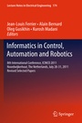 Cover: Informatics in Control, Automation and Robotics - Springer