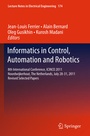 Cover: Informatics in Control, Automation and Robotics - Springer