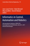 Cover: Informatics in Control, Automation and Robotics - Springer