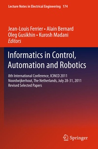 Enlarge image Cover: Informatics in Control, Automation and Robotics - Springer