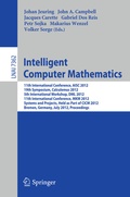 Cover: Intelligent Computer Mathematics - Springer