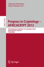 Cover: Progress in Cryptology -- AFRICACRYPT 2012 - Springer
