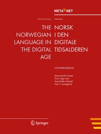Enlarge image Cover: The Norwegian Language in the Digital Age - Springer
