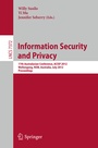 Cover: Information Security and Privacy - Springer
