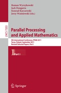 Cover: Parallel Processing and Applied Mathematics - Springer