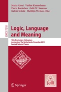 Cover: Logic, Language and Meaning - Springer