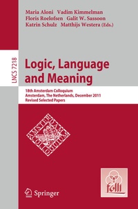 Enlarge image Cover: Logic, Language and Meaning - Springer