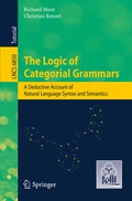 Cover: The Logic of Categorial Grammars - Springer