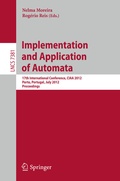 Cover: Implementation and Application of Automata - Springer