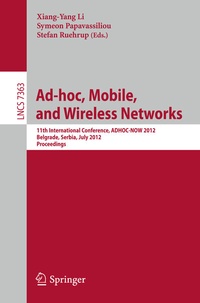 Enlarge image Cover: Ad-hoc, Mobile, and Wireless Networks - Springer