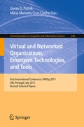 Cover: Virtual and Networked Organizations, Emergent Technologies and Tools - Springer